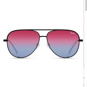 Quay Australia Gradient Sunglasses - Red and Blue